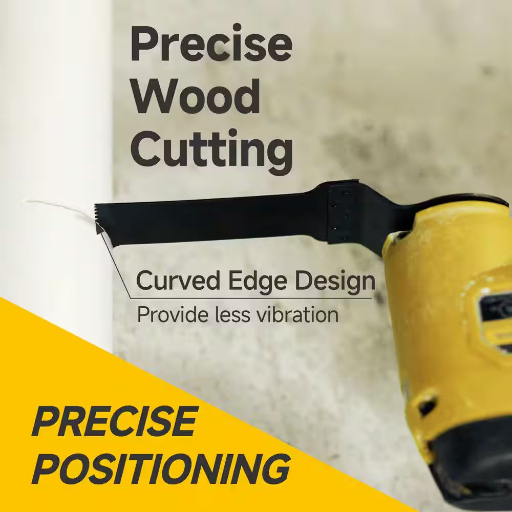 100-Pieces Oscillating Tool Blades Professional Universal Oscillating Saw Blades Wood Multitool Blades