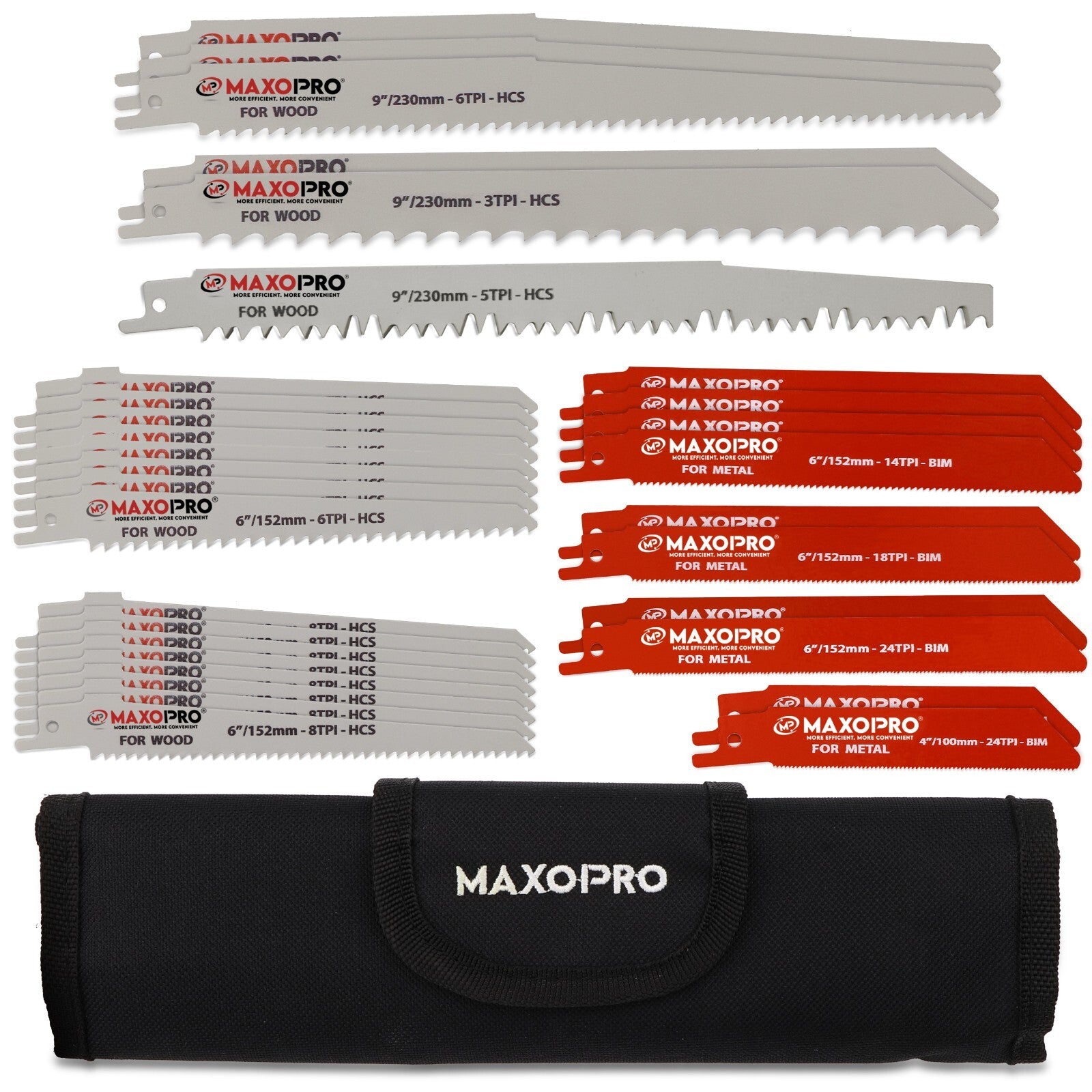 32-Pieces Reciprocating Saw Blades Set – Premium Quality Blades Metal