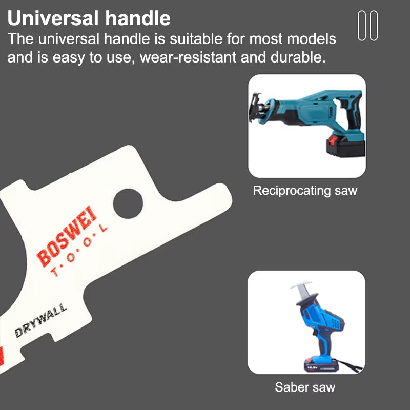 2Pcs Mini Reciprocating Jig Saw Blades Drywall Reciprocating Saw Blade 85/86 Type Wire Box Drywall Access Sawzall Blades