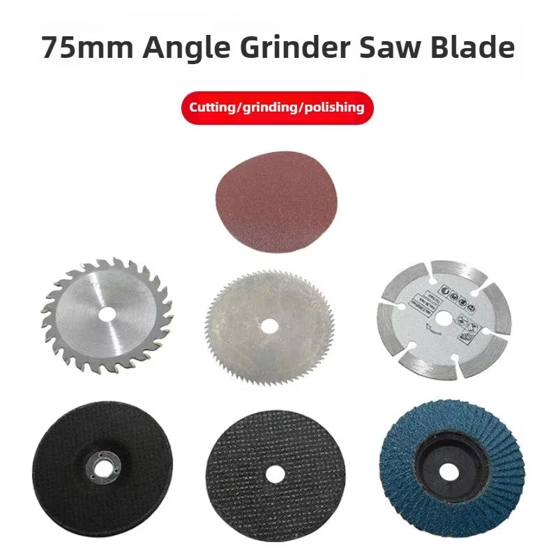 7Pcs 3 Inch 75Mm Cutting Disc Flap Discs Angle Grinder Wheels Blades Sanding Discs Wood Metal Diamond Cutting Blades