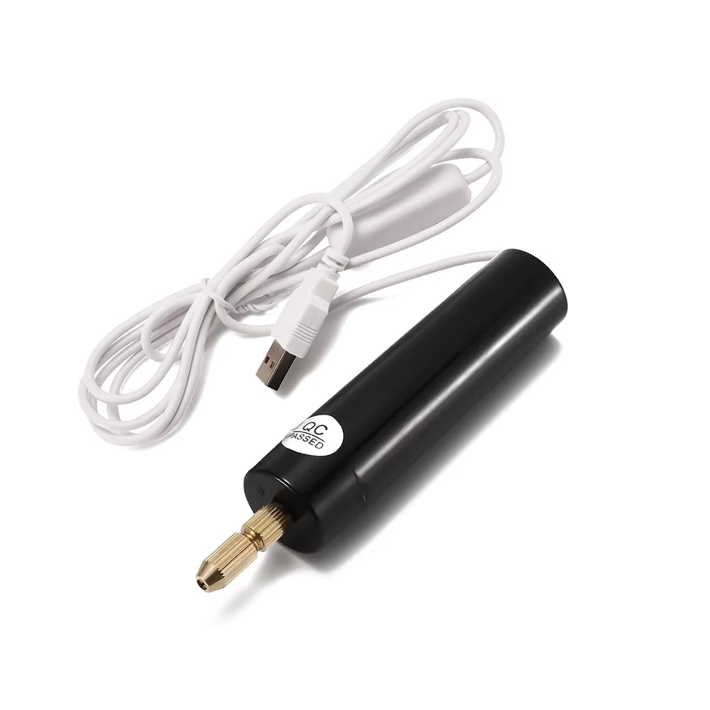 Electric USB Mini Drill 5 Pieces Set USB Drill Rotary Tools Engraver Pen Drilling Jewelry Tools with Drill Bits Power Tools