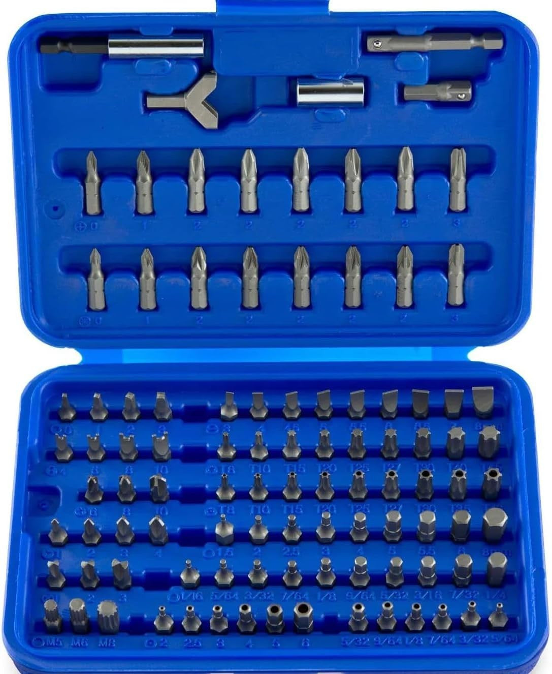NEIKO 10048A Security Bit Set |100-Piece Set | Cr-V Steel | 1/4-Inch Adapters |
