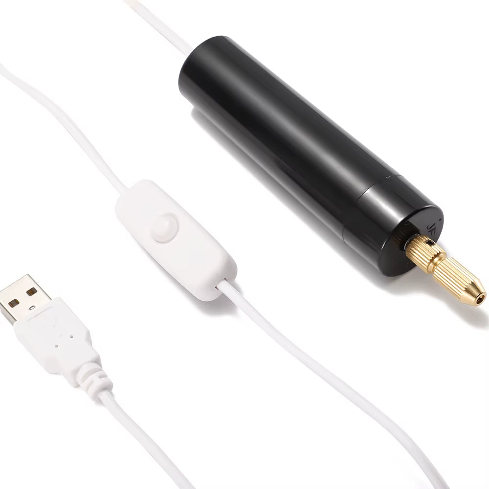 Electric USB Mini Drill 5 Pieces Set USB Drill Rotary Tools Engraver Pen Drilling Jewelry Tools with Drill Bits Power Tools