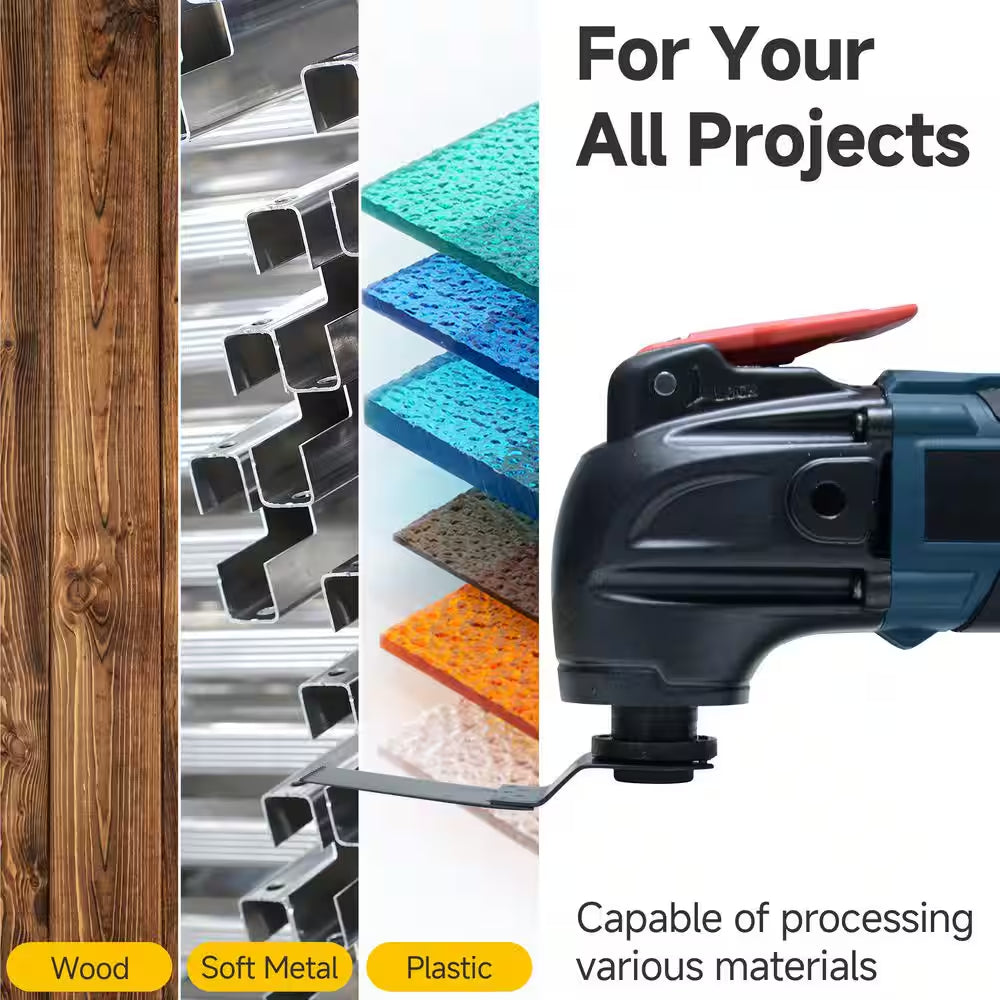 100-Pieces Oscillating Tool Blades Professional Universal Oscillating Saw Blades Wood Multitool Blades