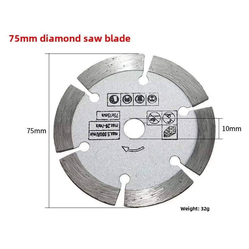 7Pcs 3 Inch 75Mm Cutting Disc Flap Discs Angle Grinder Wheels Blades Sanding Discs Wood Metal Diamond Cutting Blades