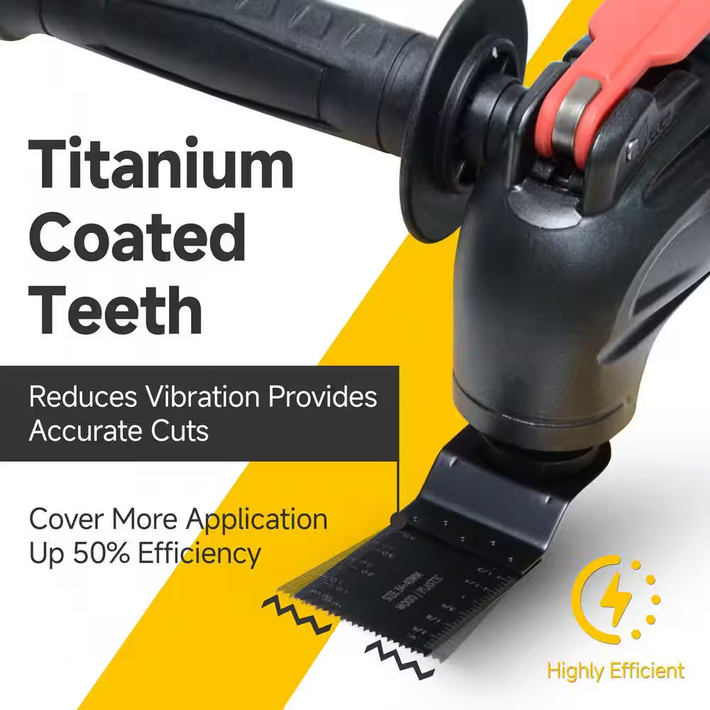 100-Pieces Oscillating Tool Blades Professional Universal Oscillating Saw Blades Wood Multitool Blades